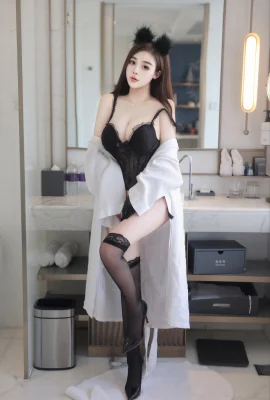 王雅姍 黑色蕾絲 (87 相片)