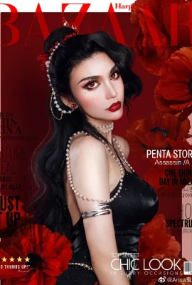 王者榮耀阿軒王者晚宴同人洋裝ver @Arisa鬼鬼纓(9 相片)