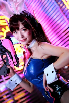 抖娘-利世《鬥陣特攻-D.VA》火辣兔女郎好心動 (30 相片)