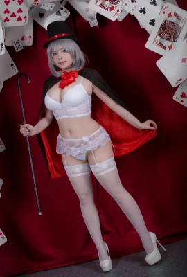 Yoshinobi《魔術學姊2》性感白吊襪辣到破表 (29 圖片)