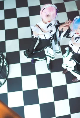 Re：從零開始的異世界生活蕾姆：@愛吃魚的二貨小喵、拉姆：@凌草mua (9 照片)