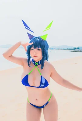 洛璃美少女SAMA – 熱戀的盛夏 花園泳裝