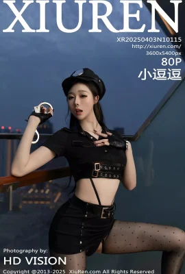 【XIUREN秀人網】2025.04.03 VOL.10115 小逗逗 黑色製服 完整版無水印寫真【80P】