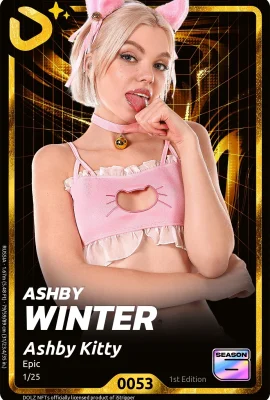 【ISTRIPPER】】5月3日，2025年 –  Ashby Winter  –  Dolz系列 – 第6季 –  Ashby Kitty  – 卡G0053【50p】