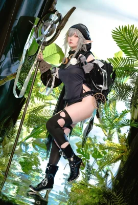 Coser小姐姐星之遲遲明日方舟本-Heartbeat主題性感多套服飾系列秀完美身材誘惑寫真 4