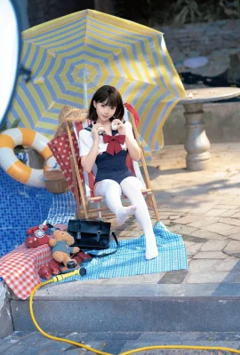 抖音網紅Bangni邦尼反差可愛女生泳裝主題泳池性感死庫水露三點式比基尼秀惹火身材誘惑寫真97P