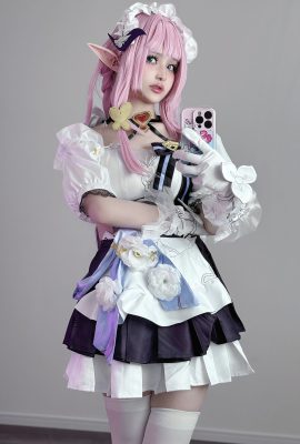 幼愛youmeko – 爱莉希雅女仆 (21P)